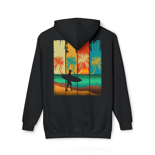 Vintage Surf Paradise Unisex Hooded Sweatshirt