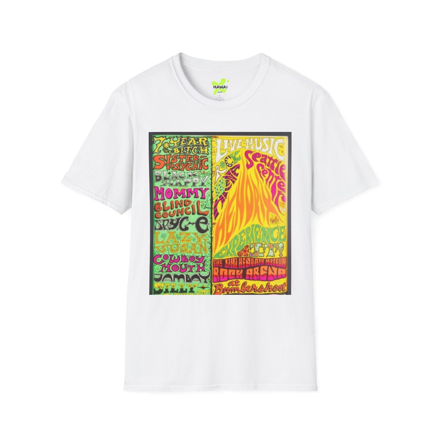 Retro Music Festival Unisex Softstyle T-Shirt - Vibrant Graphic Design