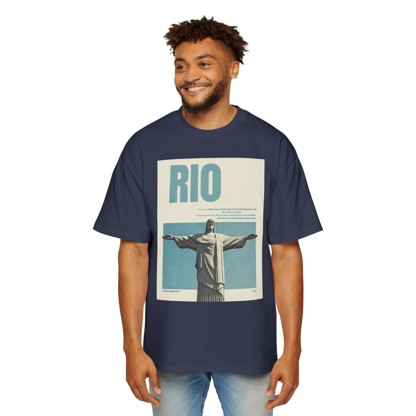 Rio Vintage Poster T-Shirt — Christ the Redeemer Travel Tee