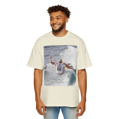 Surf Photo Oversized Tee — Wave Rider Graphic T-Shirt