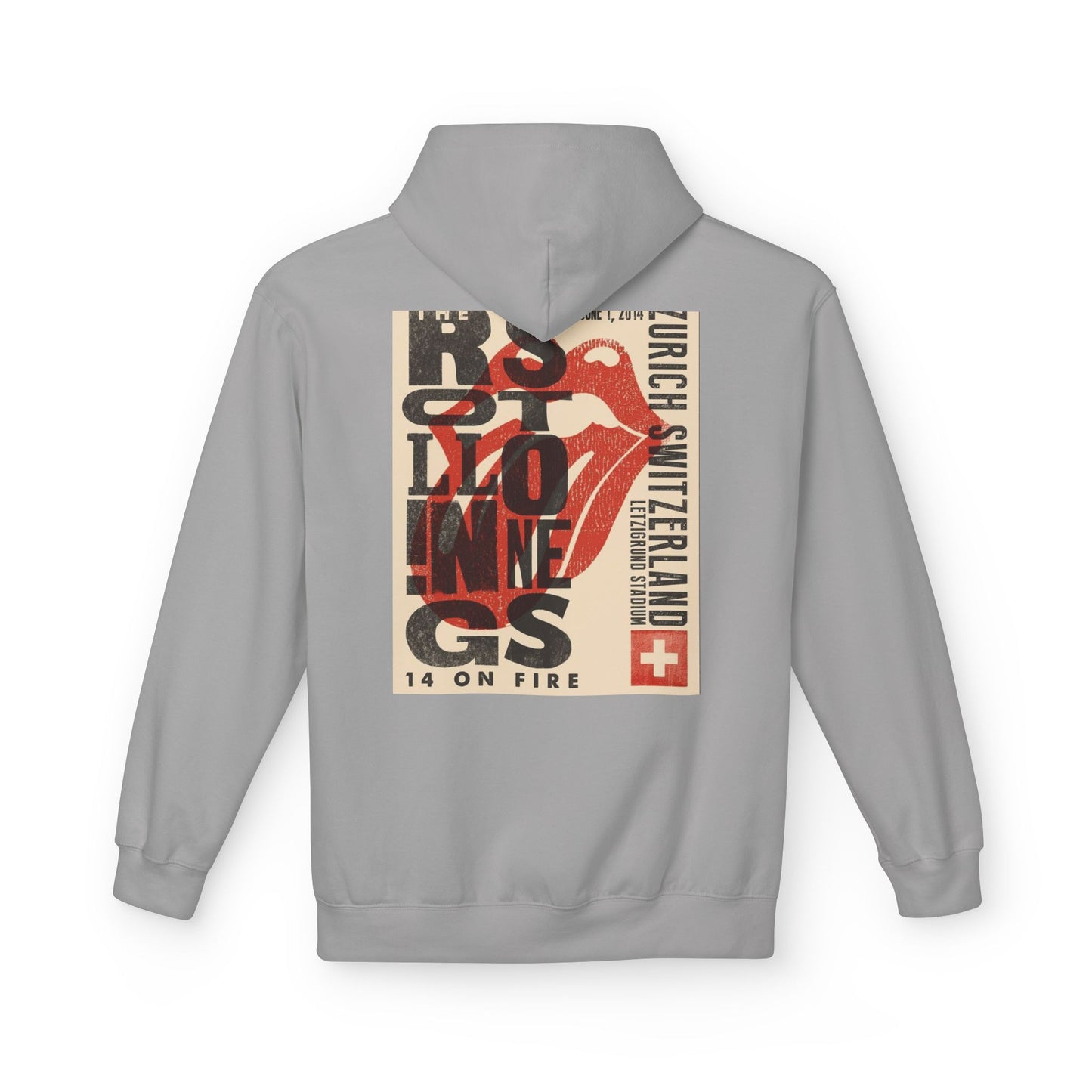 Retro Rock Band Fleece Hoodie - Unisex Softstyle with Vintage Concert Design