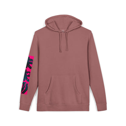Pigment-Dyed Hoodie — Retro Racing Car Graphic ("911 GT3R")