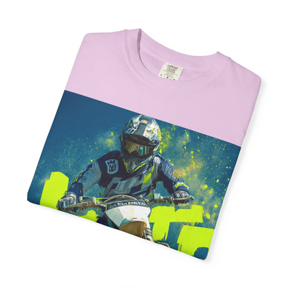 Motocross Dirt Bike Rider T‑Shirt — Extreme Off‑Road Racing Tee