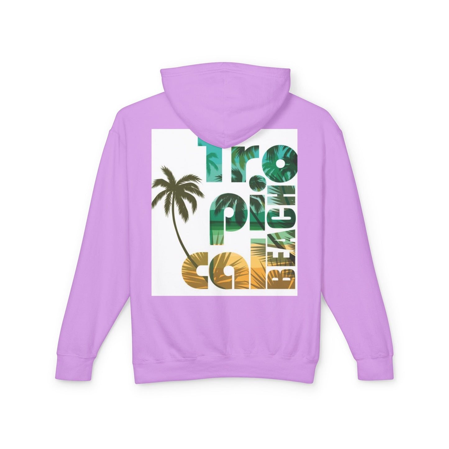 Tropical Beach Vibes Lightweight Unisex Hoodie