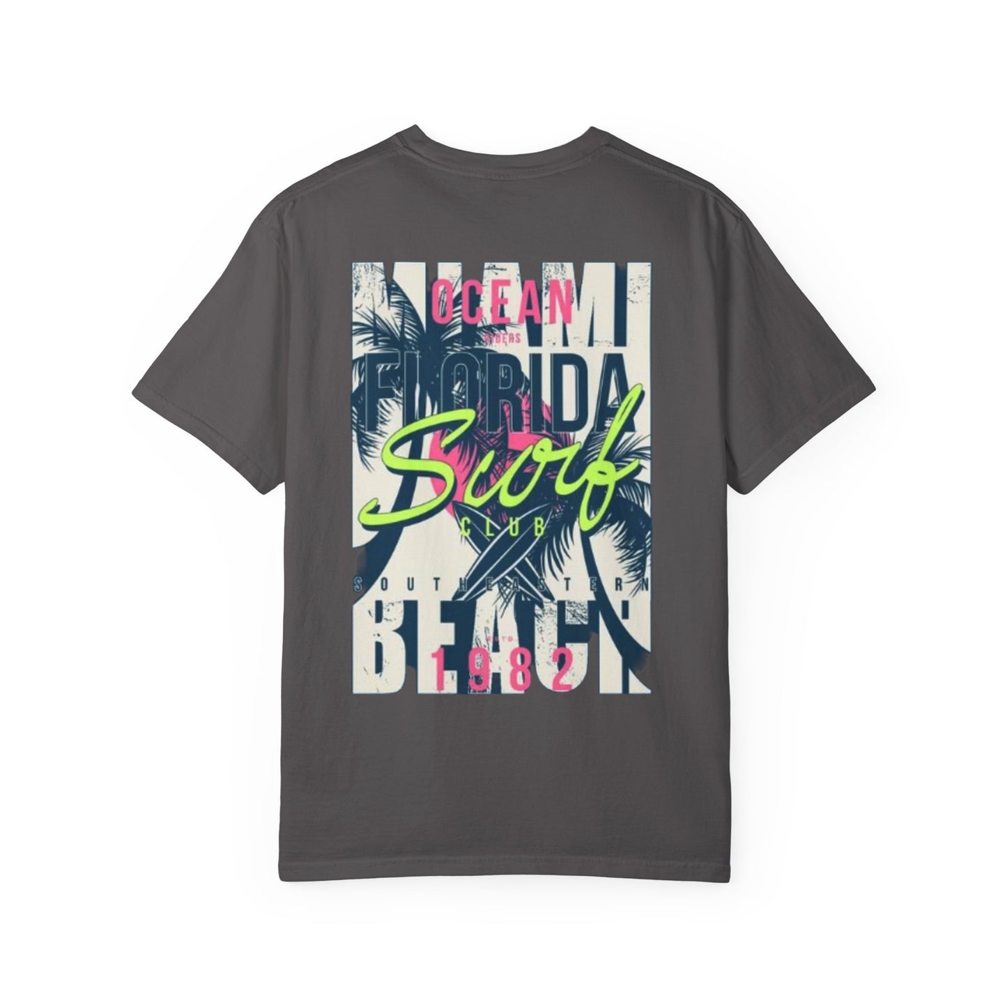 Ocean Florida Surf Club T-Shirt - Unisex Garment-Dyed Tee for Beach Lovers