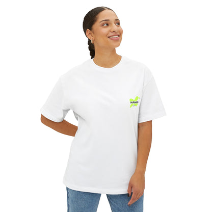 Hawaii Flamingo Graphic Tee - Unisex Oversized Boxy T-Shirt for Casual Wear