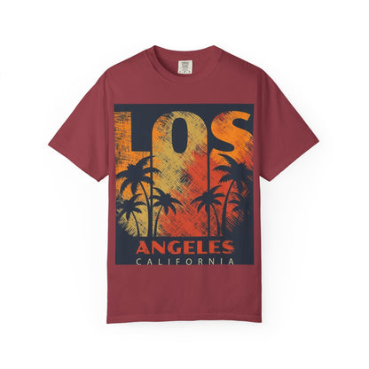 Los Angeles Sunset T-Shirt | Unisex Garment-Dyed Tee