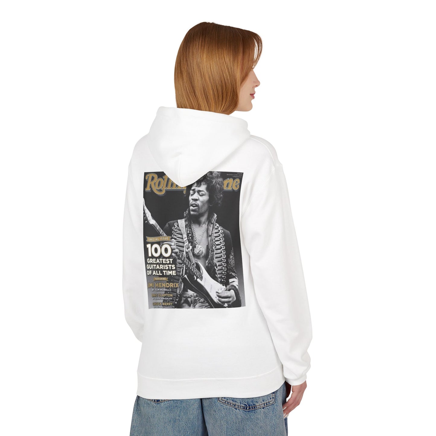 Jimi Hendrix Tribute Fleece Hoodie - Unisex Midweight Softstyle