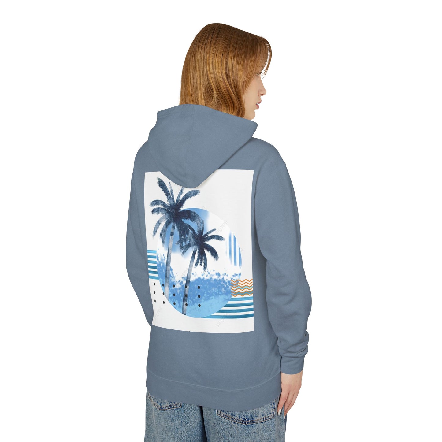 Tropical Vibes Lightweight Hooded Sweatshirt
