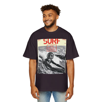 Surf Magazine Graphic Tee — "Surf: The Wave Issue" Vintage Beach Shirt