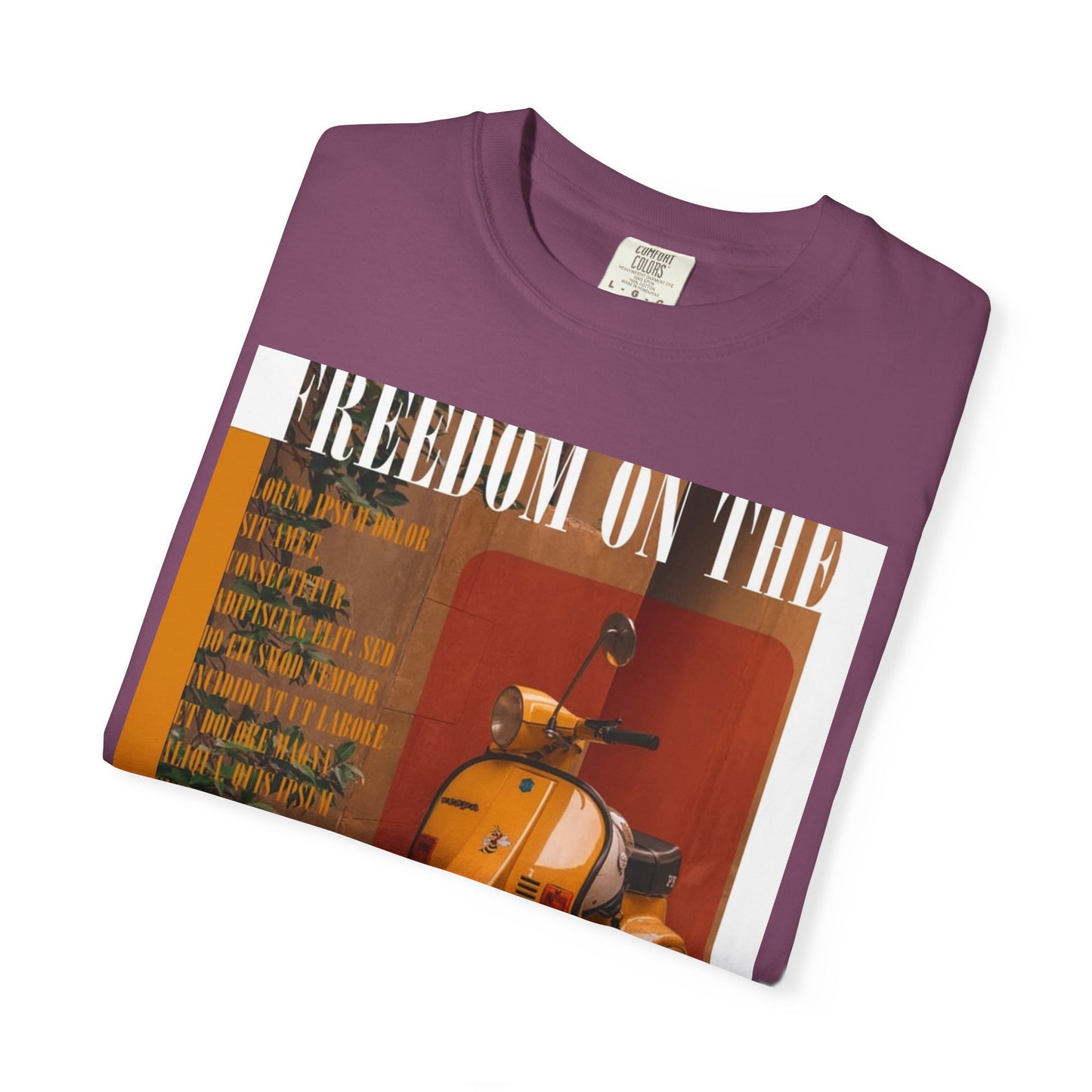 Vintage Vespa 'Freedom on the Road' T-Shirt