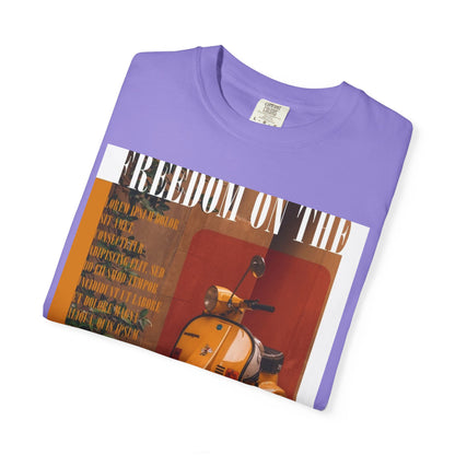 Vintage Vespa 'Freedom on the Road' T-Shirt