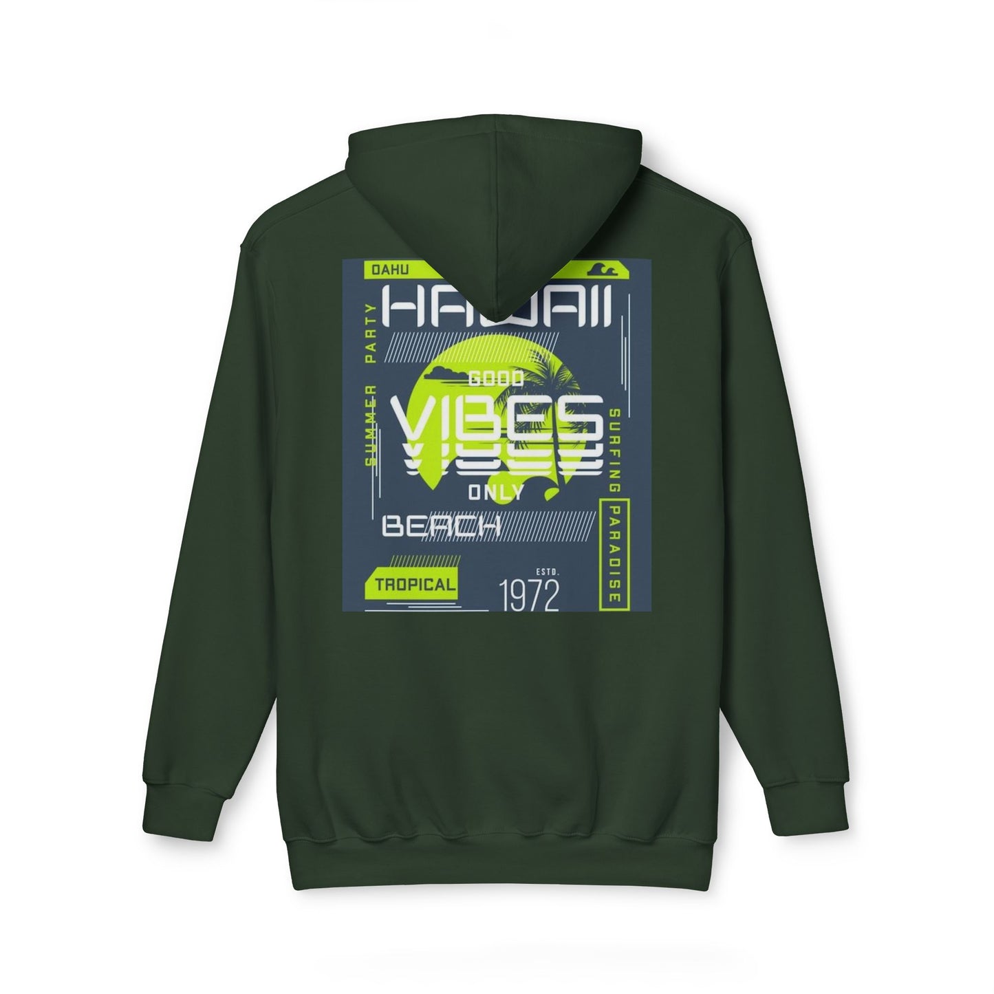 Tropical Beach Hoodie, Casual Unisex Sweatshirt, Hawaii Vibes Apparel, Perfect for Summer Trips, Beach Lovers Gift, Travel Essentials