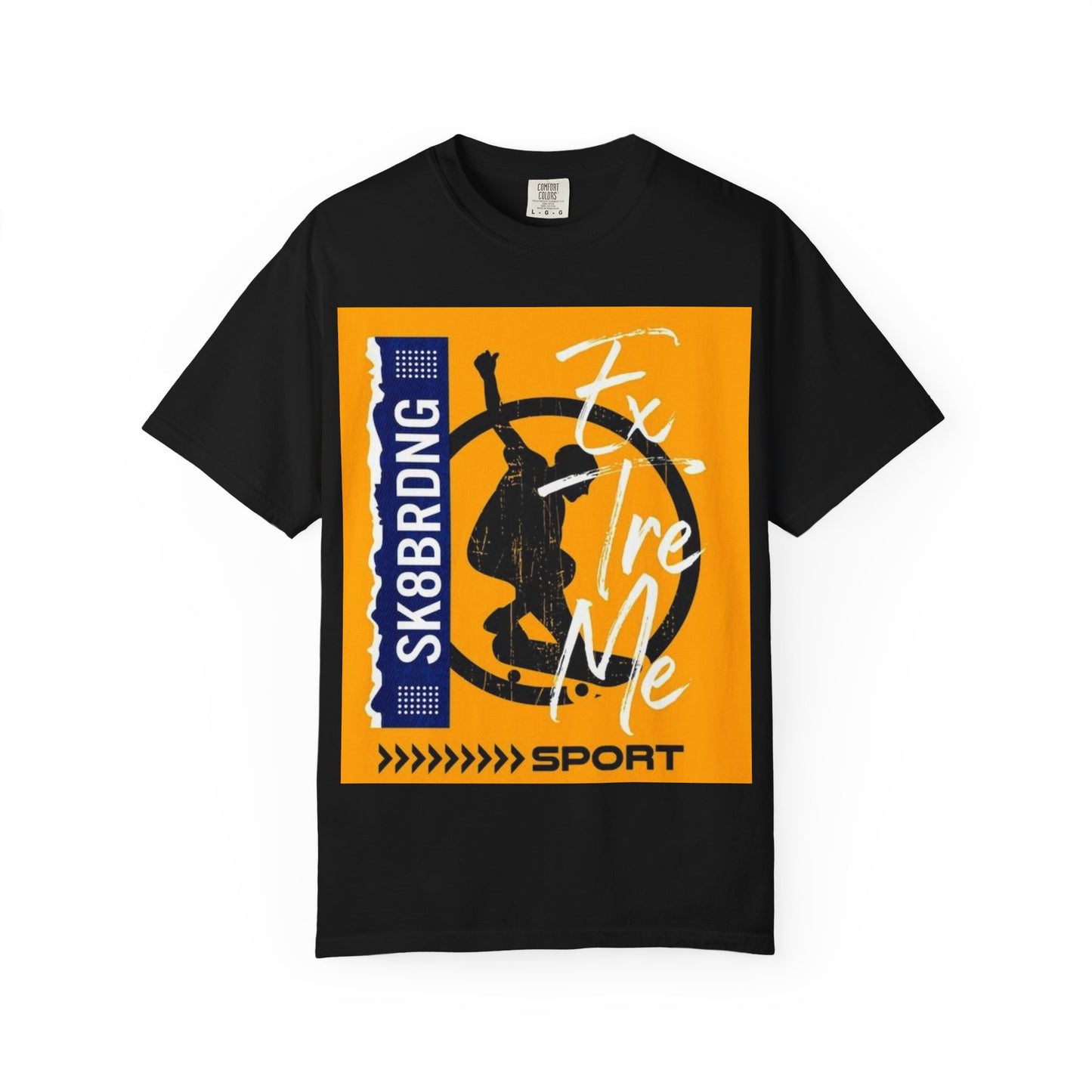 Sporty Graphic Tee for Skaters, Unisex Garment-Dyed T-shirt, Skateboarding Apparel, Casual Wear, Gift for Sport Lovers, Urban Fashion