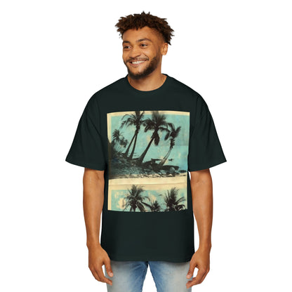 T-Shirt — Vintage Palm Beach Graphic Tee (Retro Tropical Sunset)