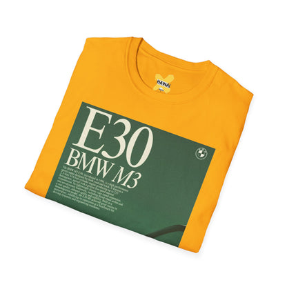 E30 BMW M3 Graphic Unisex T-Shirt - Classic Car Enthusiast Tee