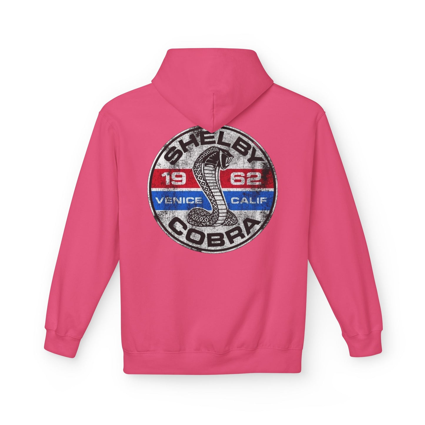 Vintage Shelby Cobra Hoodie - Unisex Midweight Softstyle Fleece with Classic Design