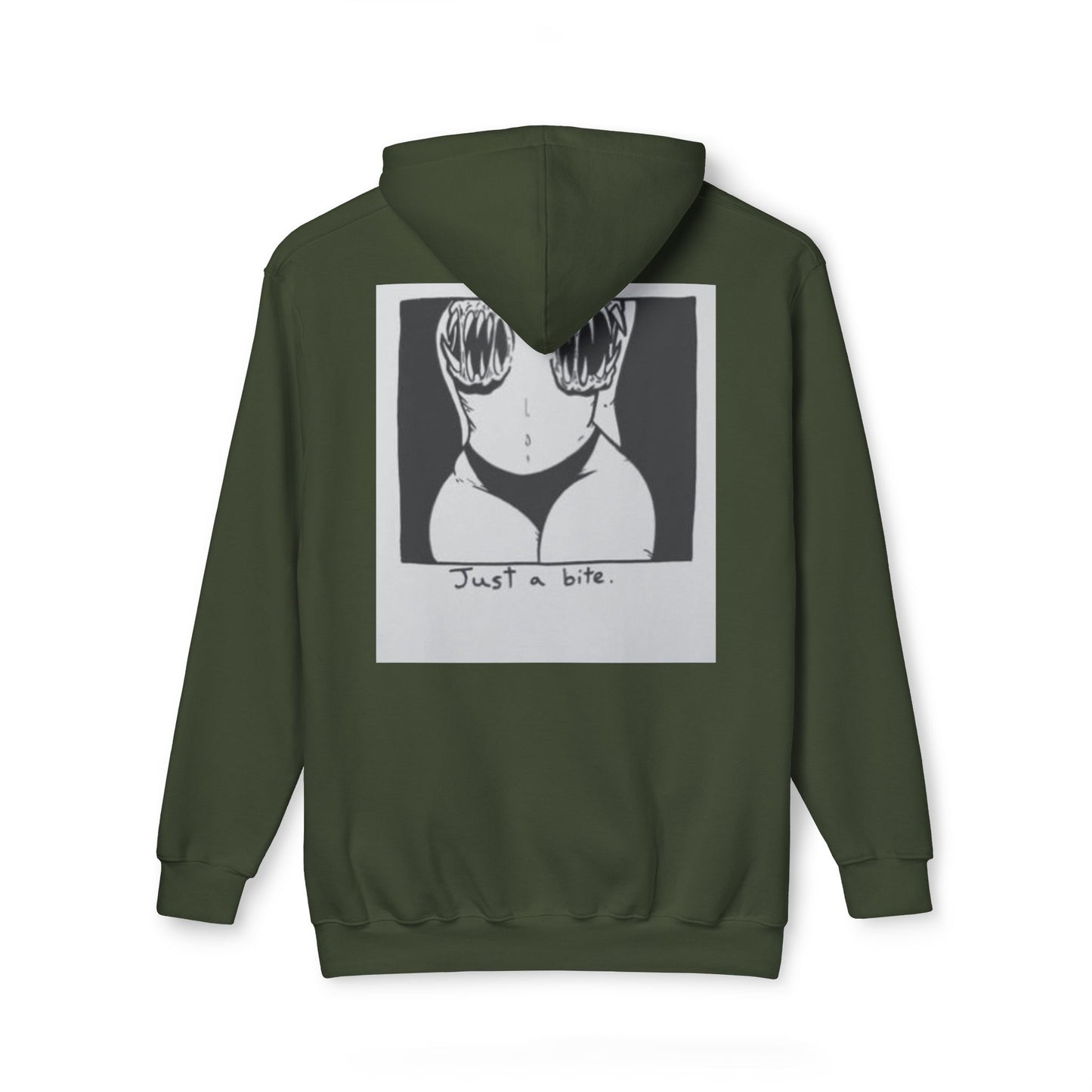 Unisex Hooded Sweatshirt with 'Just a Bite' Design - Casual Comfort for Every Occasion