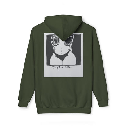 Unisex Hooded Sweatshirt with 'Just a Bite' Design - Casual Comfort for Every Occasion