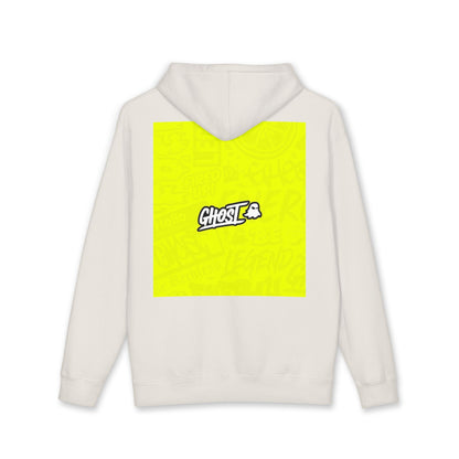 Realist Ghost Hoodie — Neon Yellow Graphic Pullover