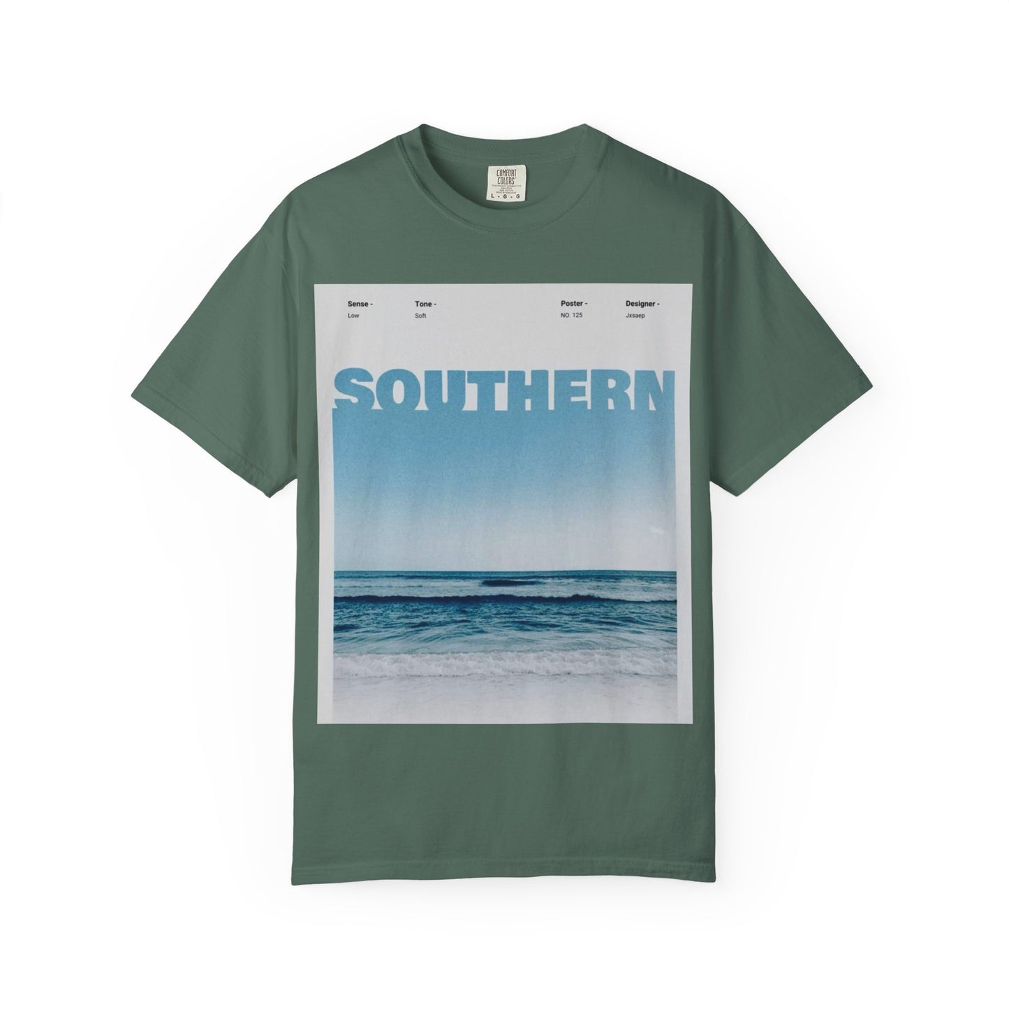 Southern Beach Photo T-Shirt — Ocean Waves Graphic Tee