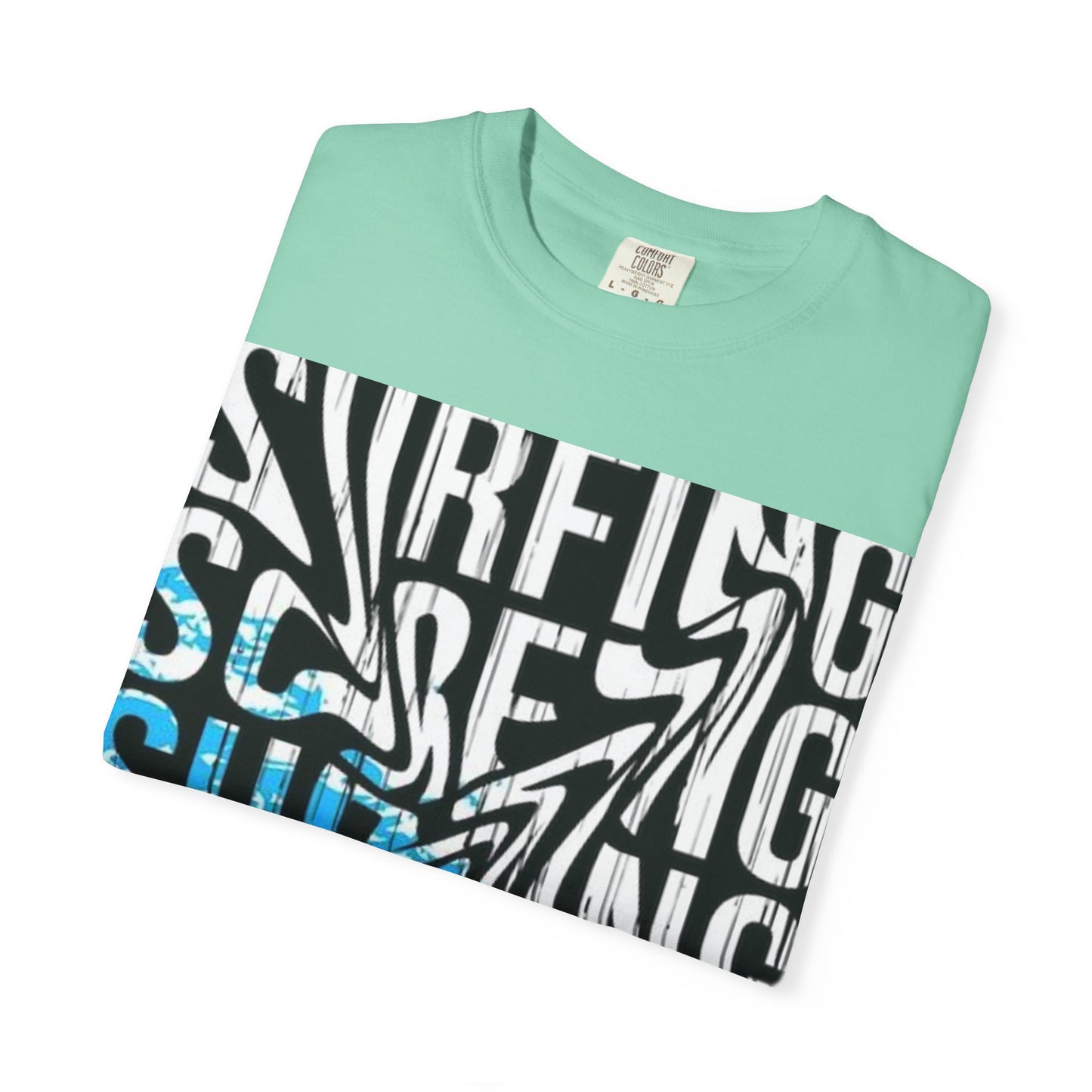 Wave Surfing Unisex Garment-Dyed T-Shirt | Casual Beachwear, Summer Style, Surfing Gift, Graphic Tee, Coastal Vibes