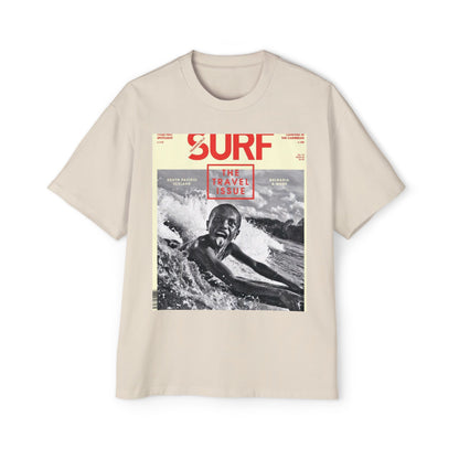 Surf Magazine Graphic Tee — "Surf: The Wave Issue" Vintage Beach Shirt