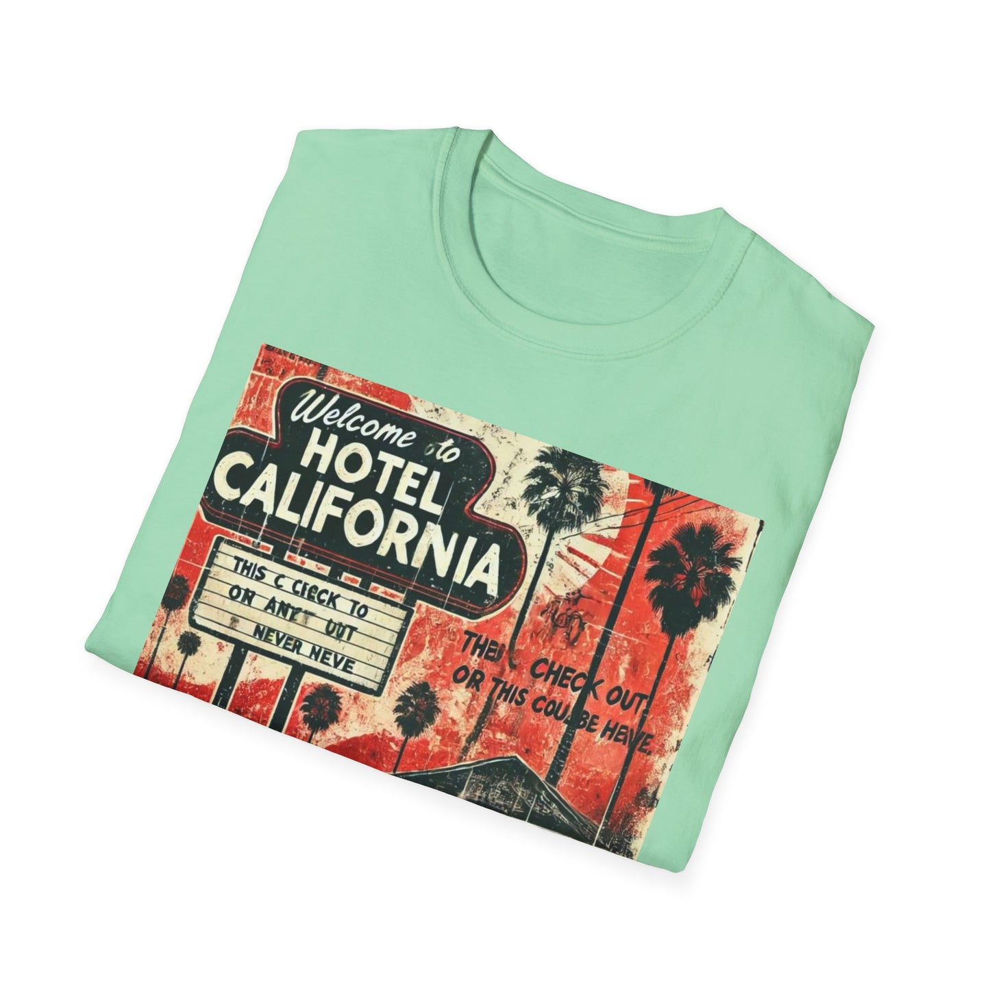 Vintage Hotel California Graphic T-Shirt – Perfect for Music Lovers