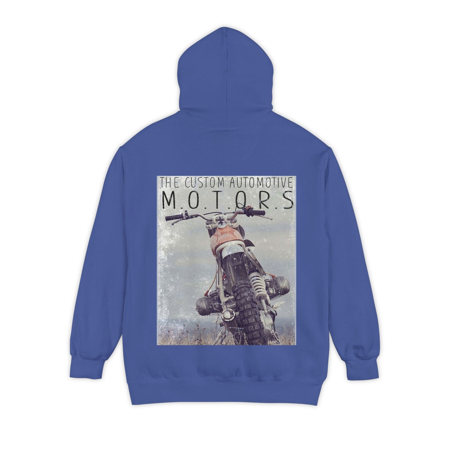 White Hoodie with Retro Skate Sticker Graphic — Vintage Skateboard Design