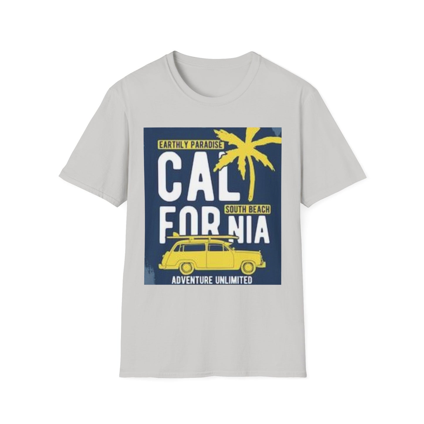 California Adventure Softstyle Tee, Unisex T-Shirt for Beach Lovers, Vacation Apparel, Summer Style, Travel Gift, Casual Wear