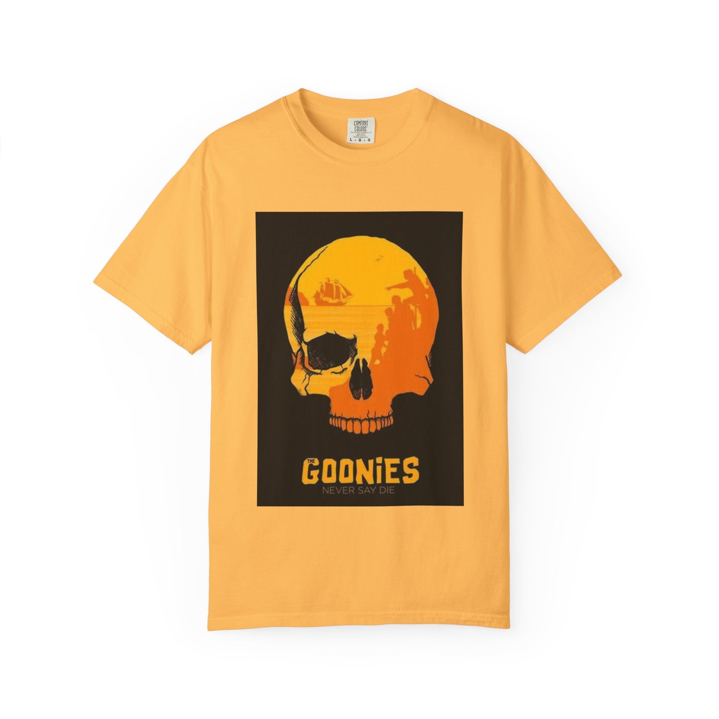 Retro Goonies Skull Tee - Unisex Garment-Dyed T-Shirt