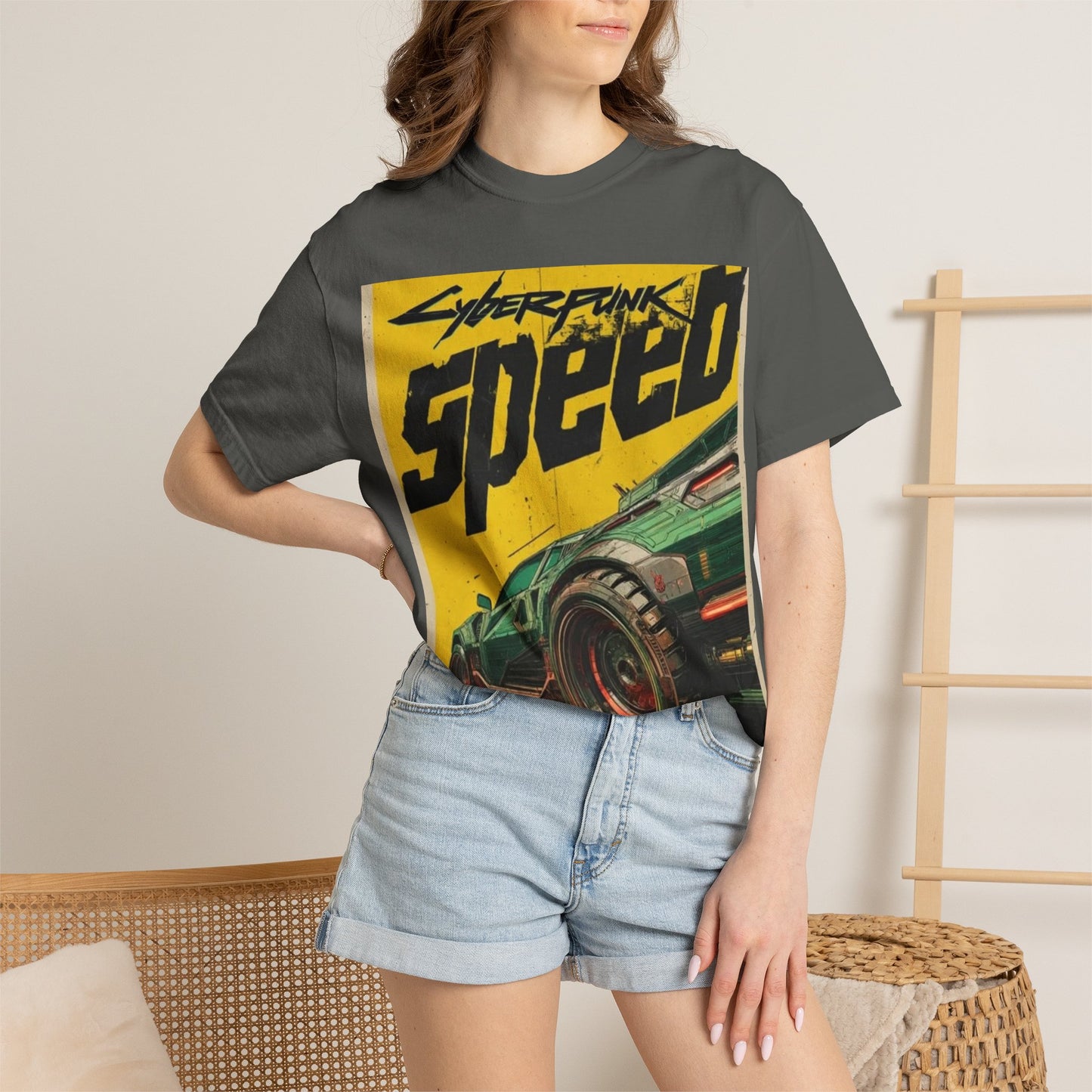 Cyberpunk Speed T-Shirt — Retro Racing Car Graphic Tee