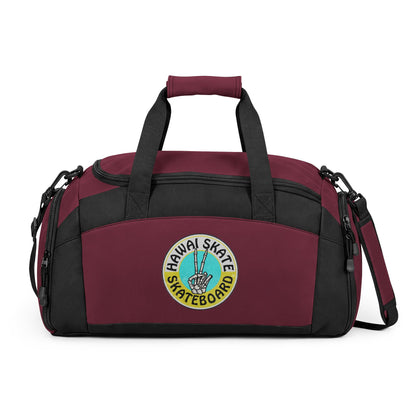 Skateboard Patch Gym Bag — Hawaiian Skateboard Travel Duffel