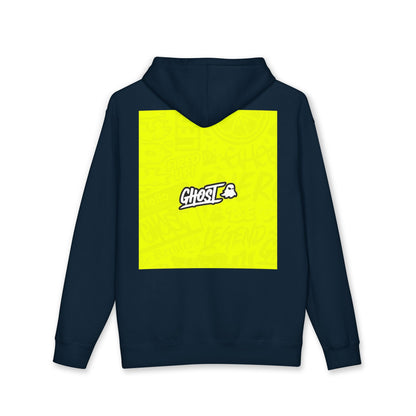 Realist Ghost Hoodie — Neon Yellow Graphic Pullover