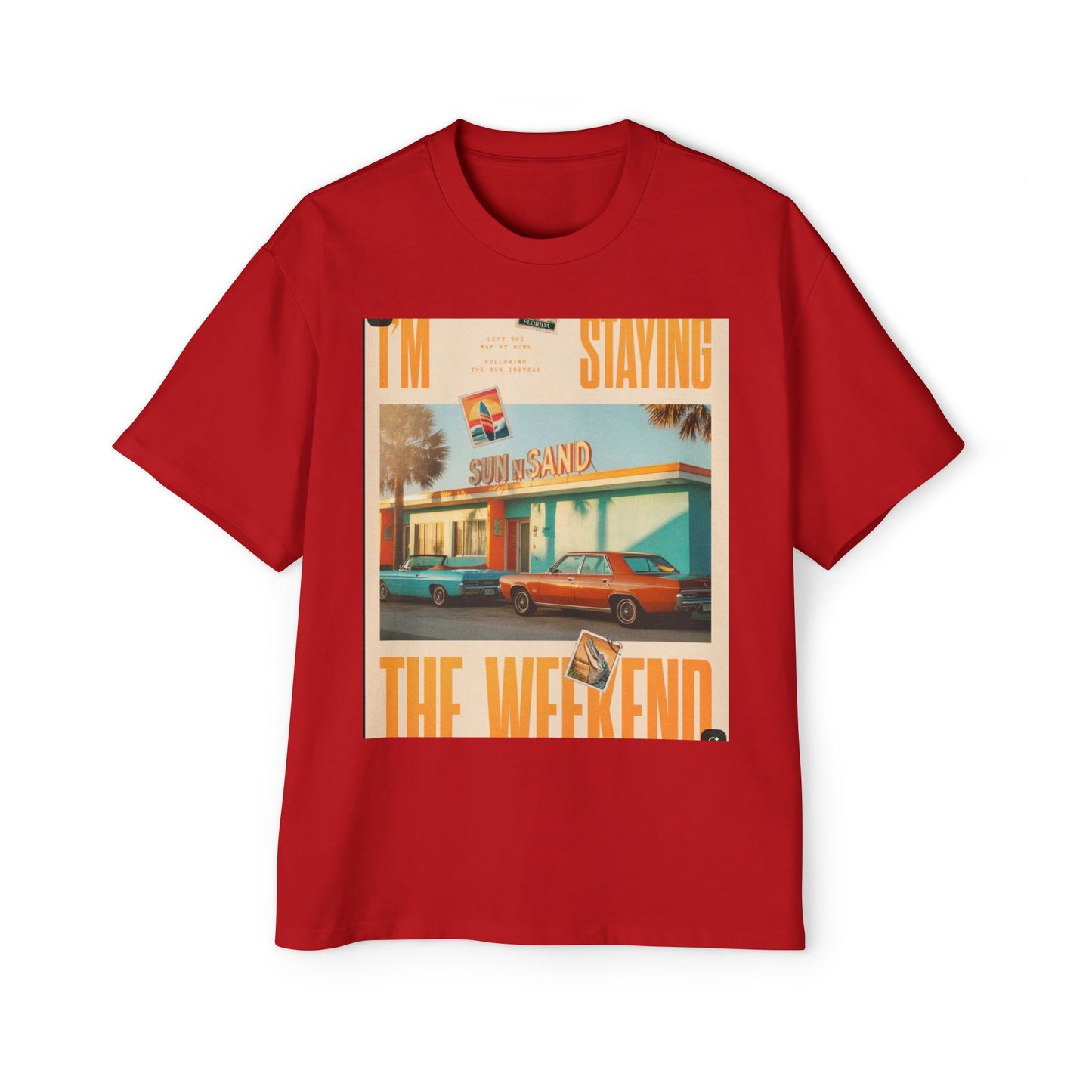 Weekend Vibes Tee — "I'm Staying the Weekend" Retro Diner Graphic T-Shirt