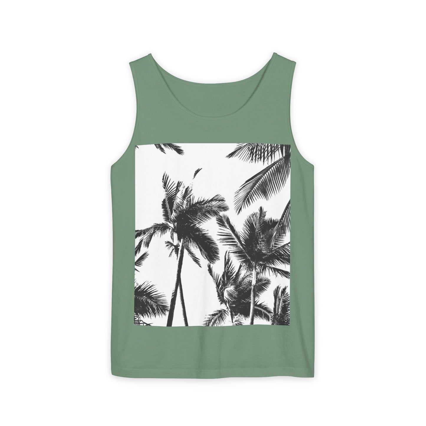 Tropical Palm Tank Top | Summer Vibes | Unisex Beachwear, Casual Top, Vacation Essential, Gift for Him or Her, Relaxed Fit