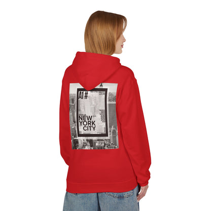Happy Vibes Unisex Fleece Hoodie - Smiley Face Design