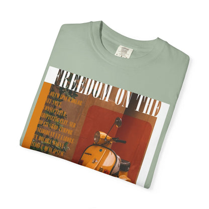 Vintage Vespa 'Freedom on the Road' T-Shirt
