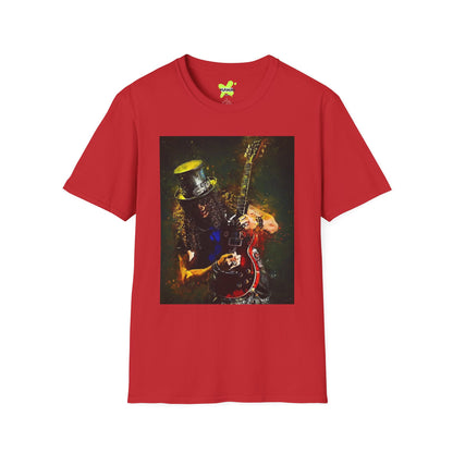 Rock Legend Unisex Softstyle T-Shirt - Vintage Guitar Design
