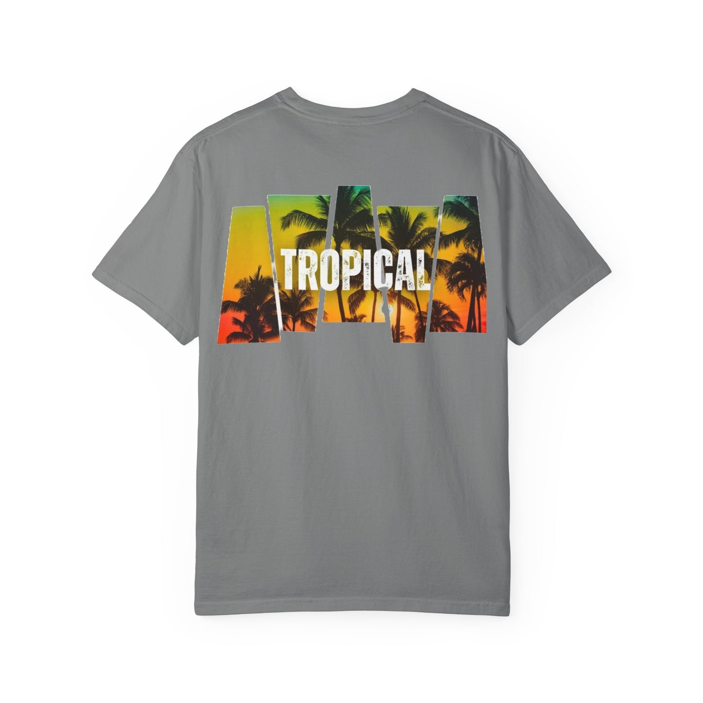 Tropical Vibes Unisex Garment-Dyed T-shirt