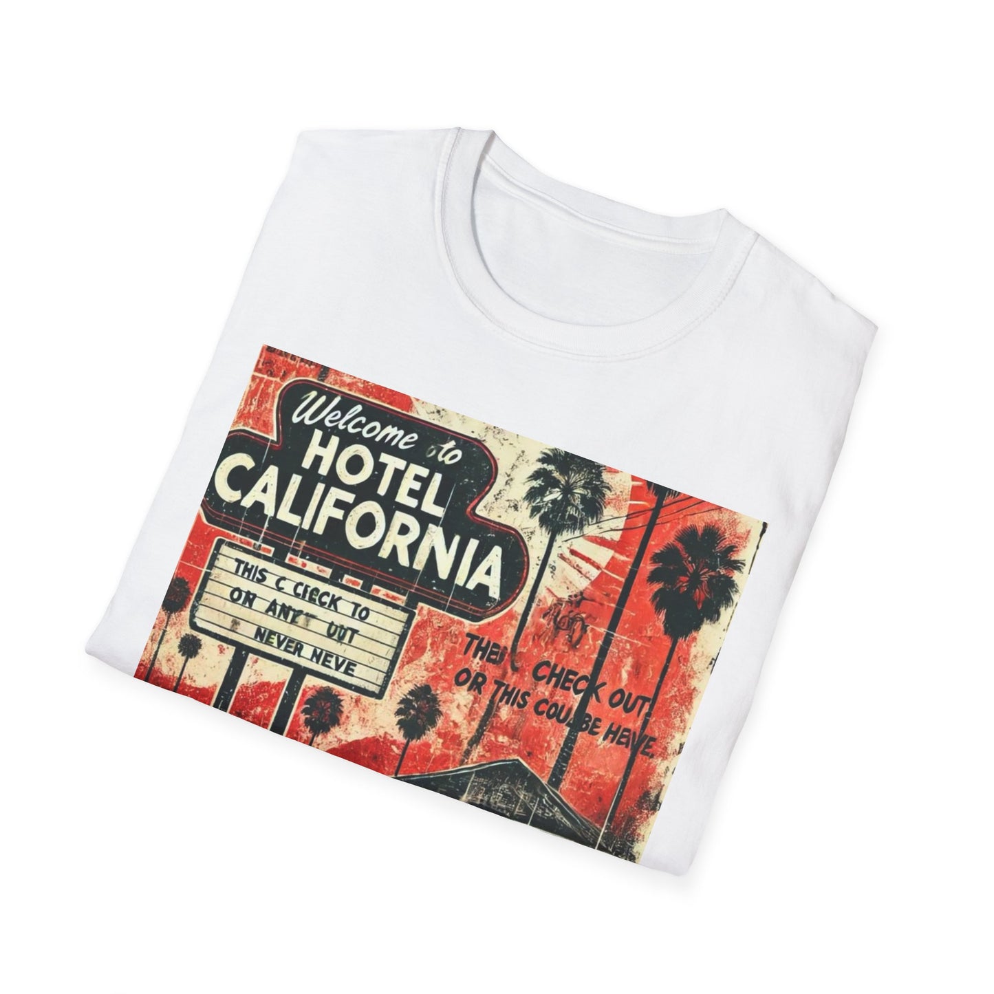 Vintage Hotel California Graphic T-Shirt – Perfect for Music Lovers