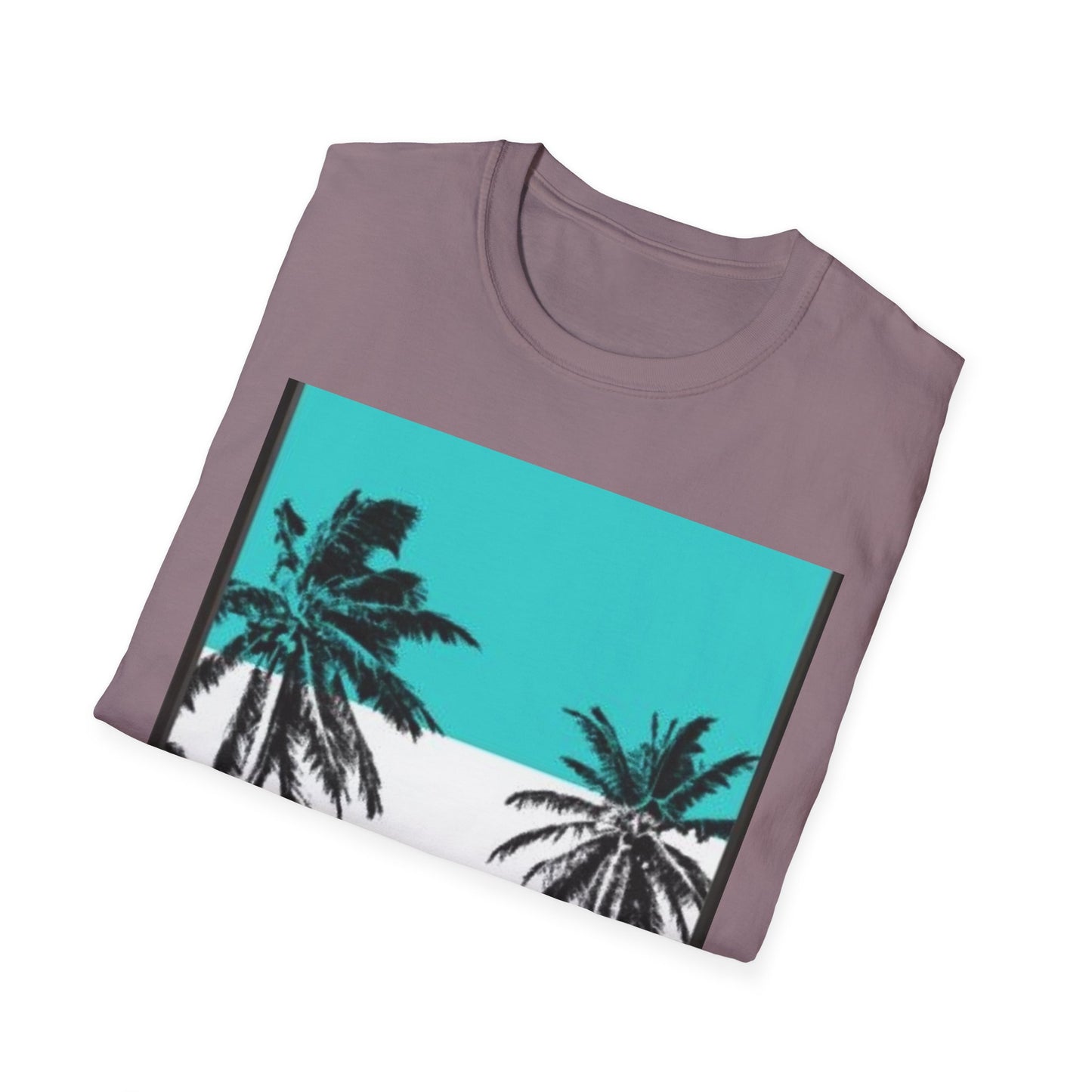 Tropical Palm Tree T-Shirt, Beach Vibes Tee, Summer Casual Wear, Vacation Top, Unisex Softstyle Shirt, Gift for Nature Lovers