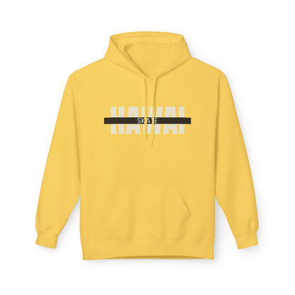 Happy Vibes Unisex Fleece Hoodie - Smiley Face Design