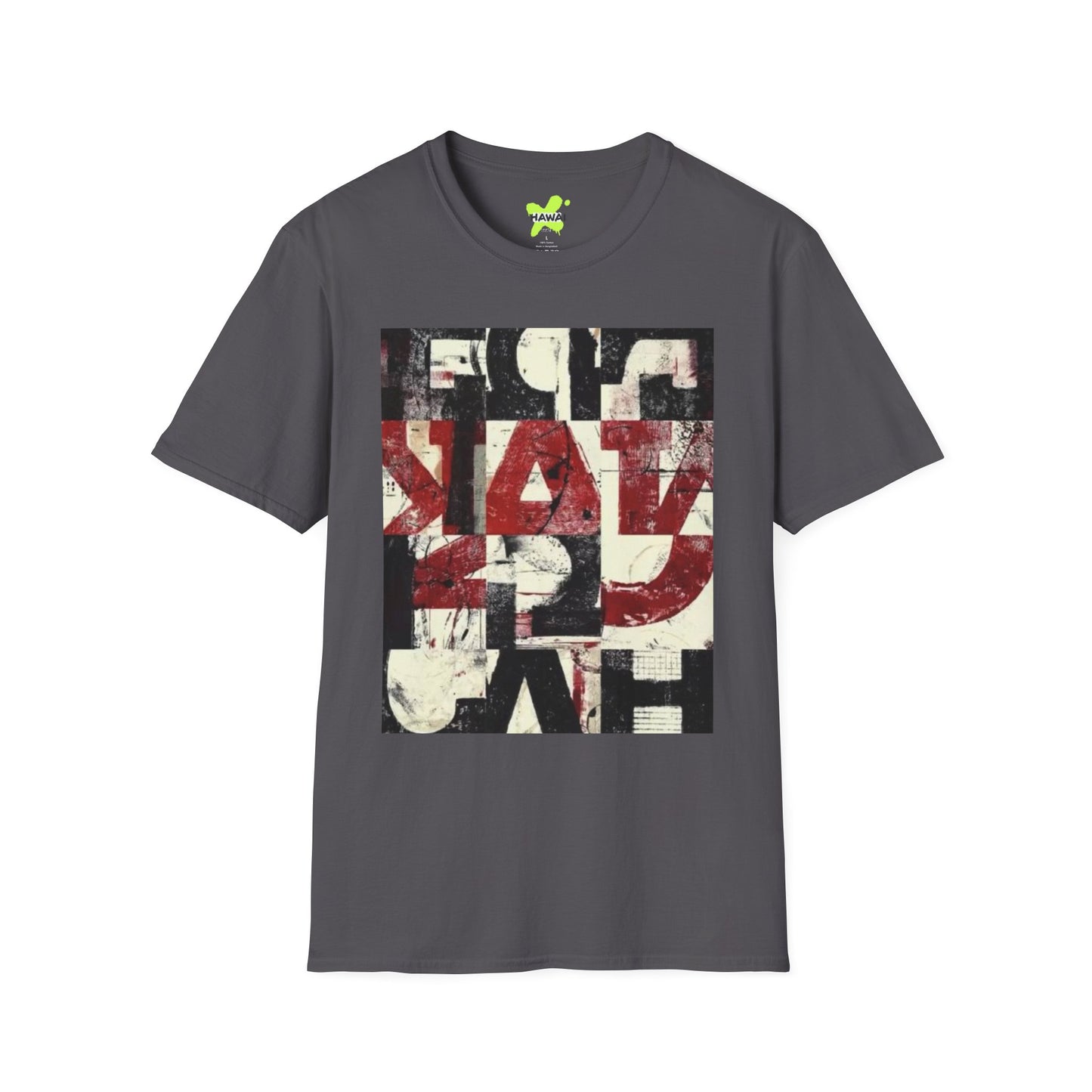 Artistic Unisex Softstyle T-Shirt - Modern Abstract Design