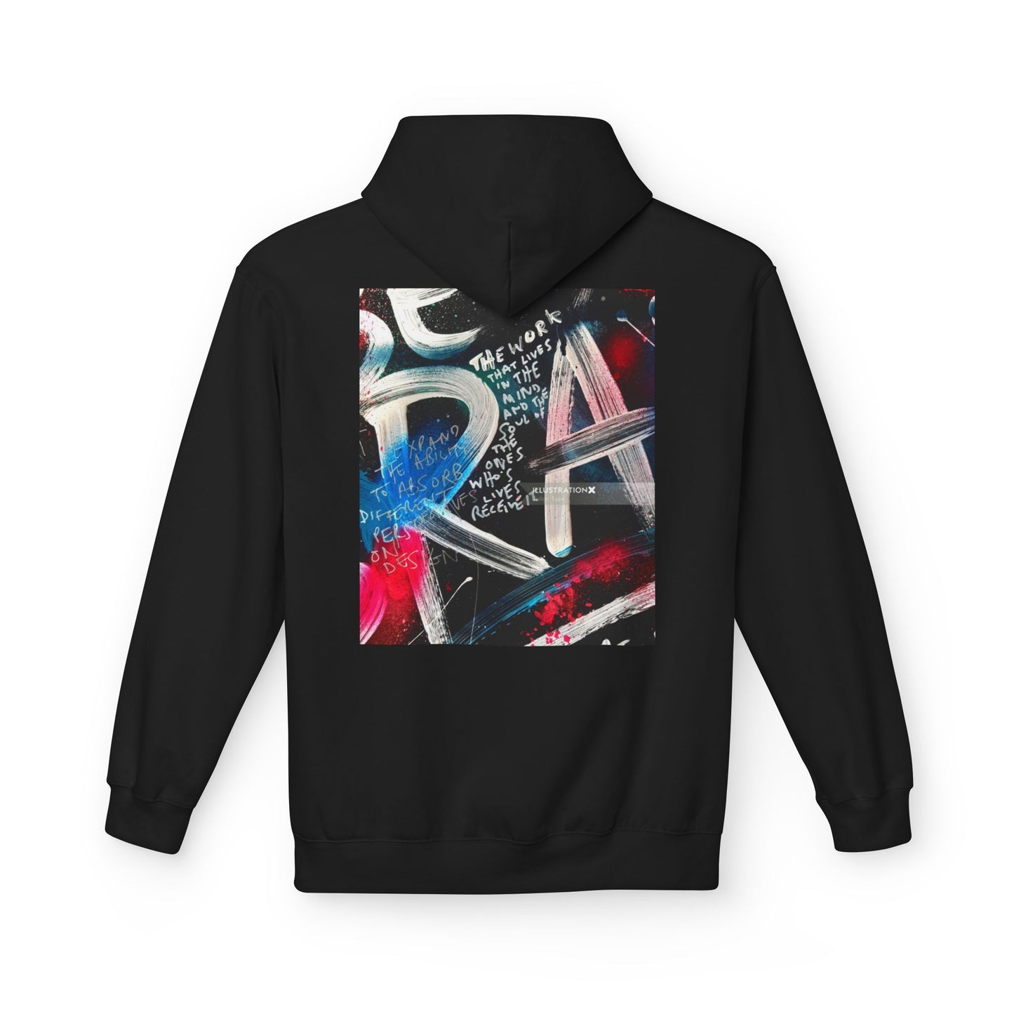 Unisex Midweight Softstyle Fleece Hoodie - Colorful Artistic Graffiti Design