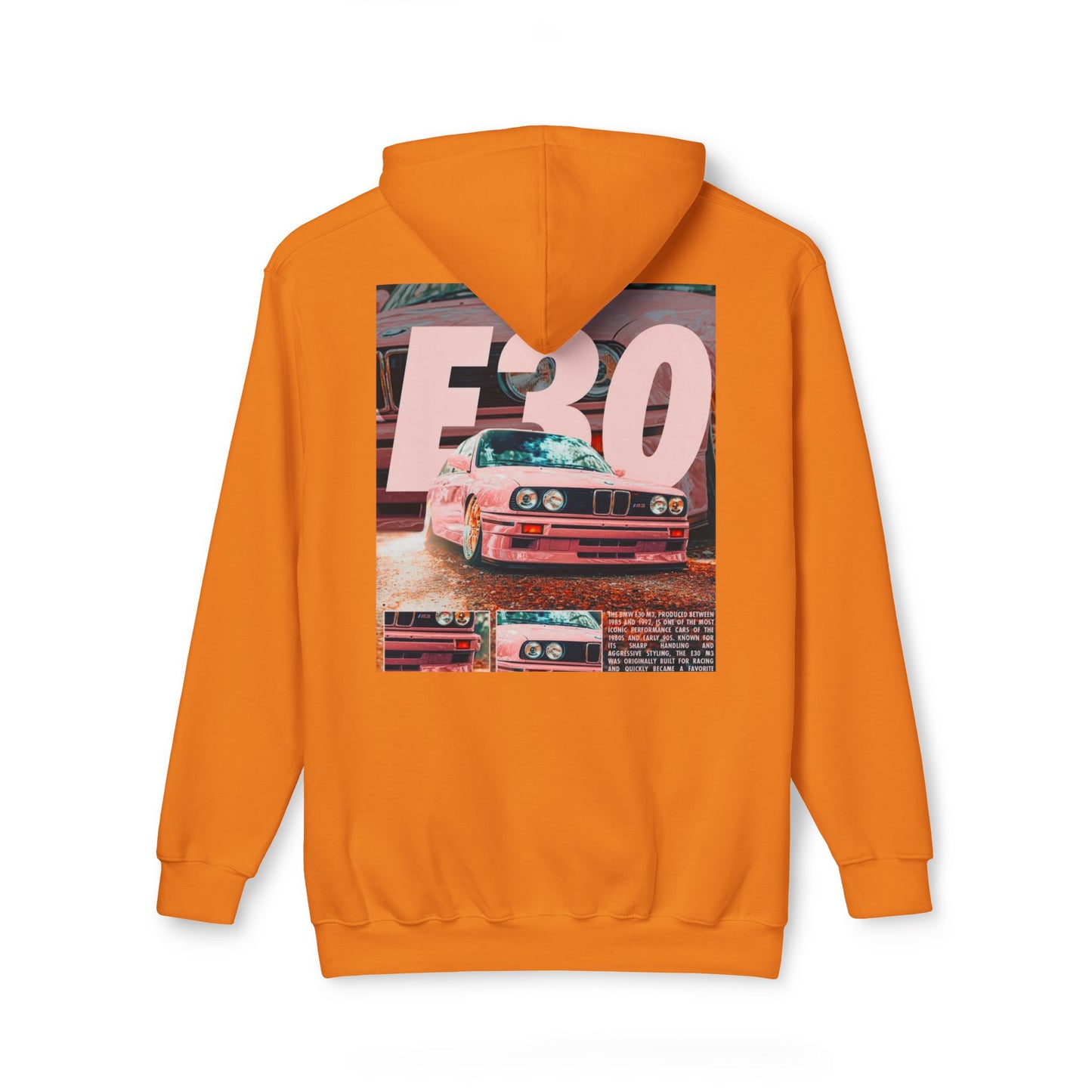 E30 Vintage Car Unisex Hooded Sweatshirt - Casual Comfort for Car Enthusiasts