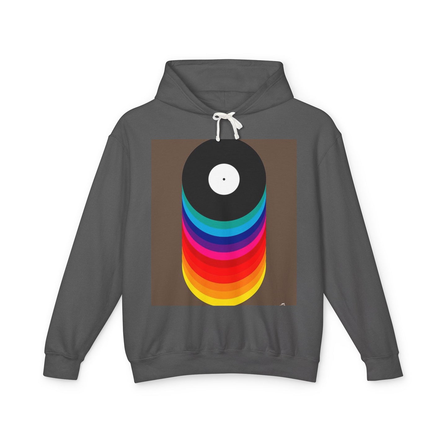Colorful Vinyl Record Unisex Lightweight Hoodie