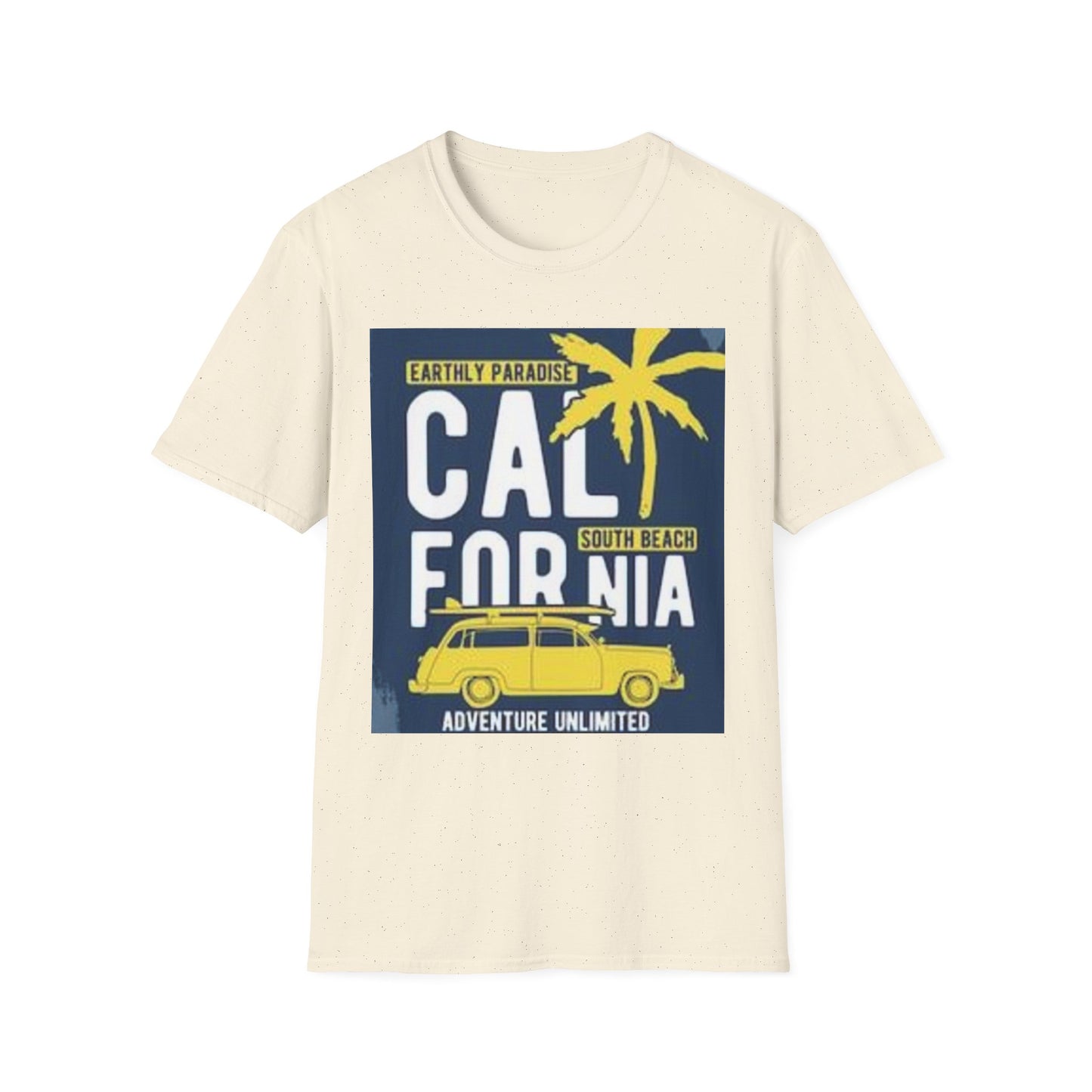 California Adventure Softstyle Tee, Unisex T-Shirt for Beach Lovers, Vacation Apparel, Summer Style, Travel Gift, Casual Wear