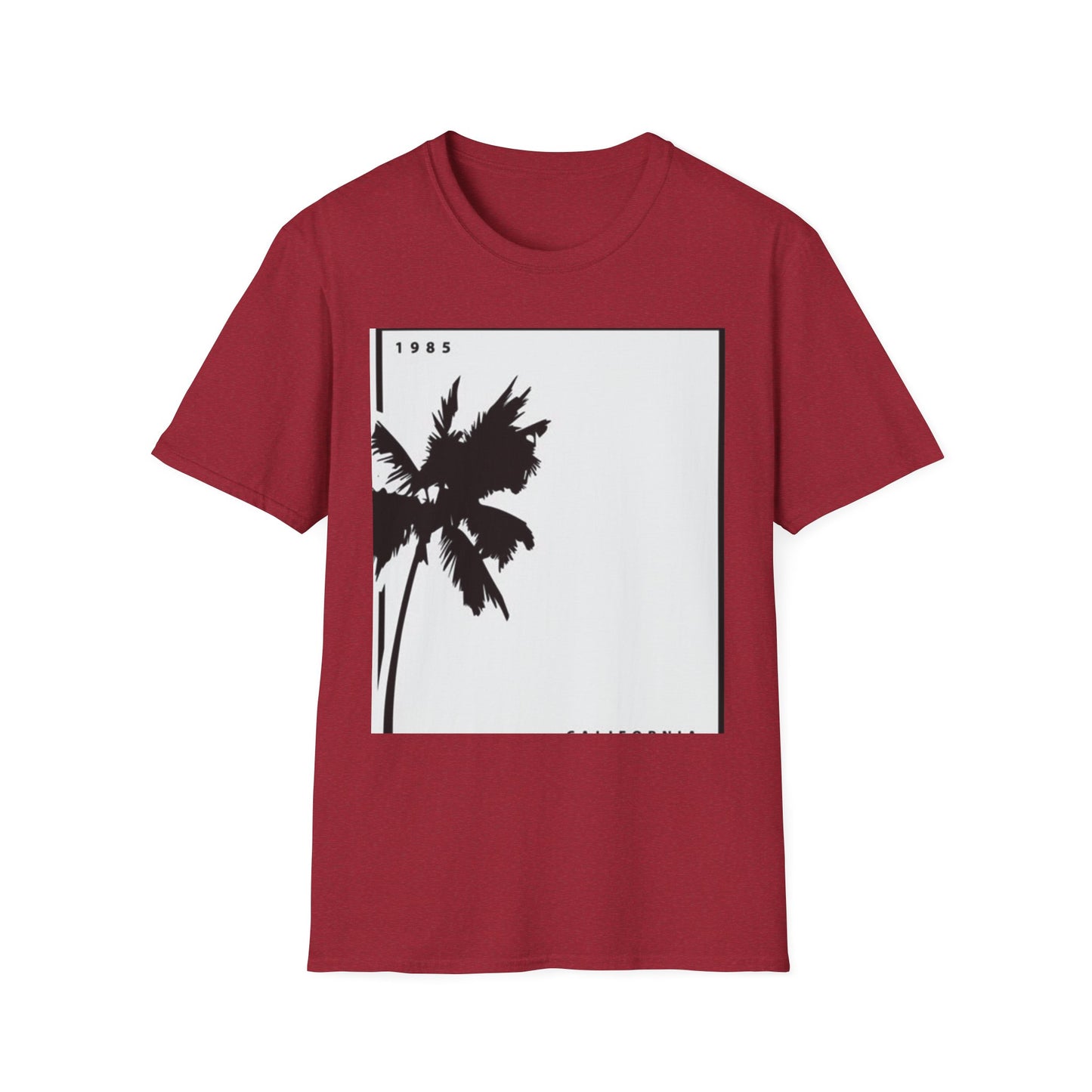Tropical Palm Graphic Tee - Vintage Summer Vibes, Vacation Shirt, Unisex Casual Wear, Gift for Beach Lovers, 1985 Design