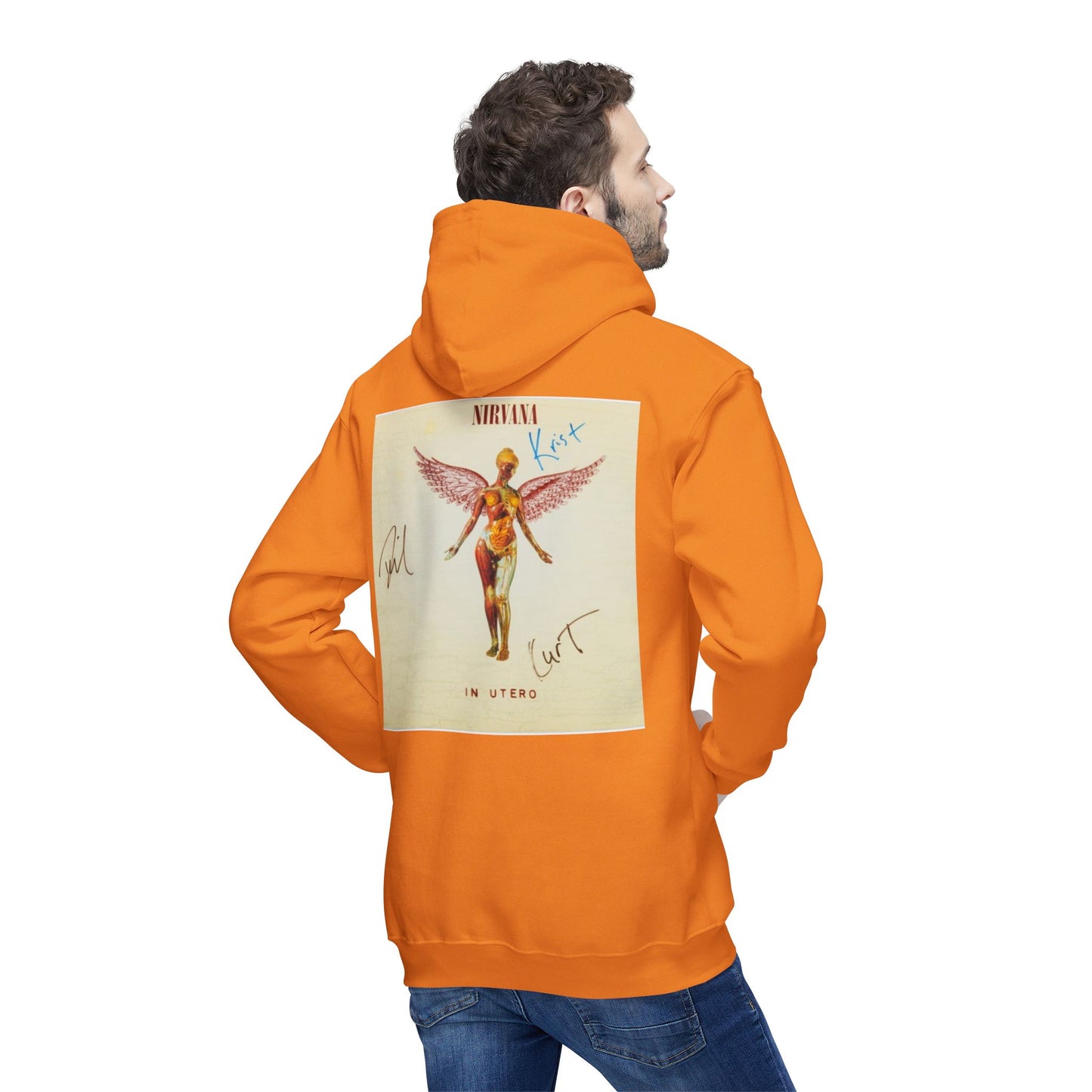 Kurt Cobain Inspired Unisex Hooded Sweatshirt - Alternative Music Apparel